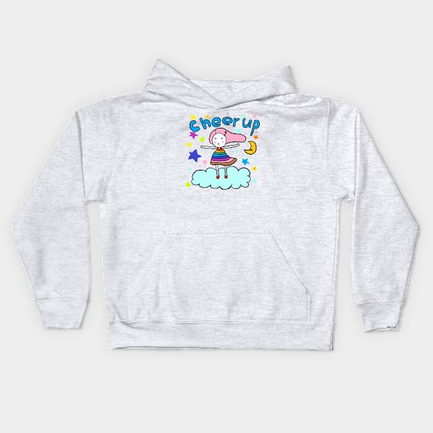 cheer up Kids Hoodie by zzzozzo